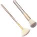 FRCOLOR 2 Sets Makeup Brush Cosmetic Brush Powder Brush Makeup Highlighter Cosmetics Brush Highlighter Fan Facial Fan Corrugated Silk Nylon Wool Woman Major - Buy Online on GoSupps.com