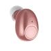 NVAHVA Single Bluetooth Earpiece10 Hrs Playtime,Wireless Headphone, Mini Bluetooth Headset Hands-Free Car Earphone,Cell Phone Bluetooth Earbud for iOS Android Smart Phones PC TV Audiobook (Pink) Pink (gold rose)