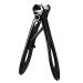 Nail Clipper Set Thick Toenail & Fingernail Cutter With Wide Jaw Opening Stainless Steel Nail File Ingrown Manicure Pedicure Kit For Men & Women Black