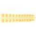 Dajidafu 24 Pieces Square Head Frosted Coffin False Nails DIY Exquisite French Style Unique Elegant Colour-fast Acrylic Nail 10light yellow - Buy Online on GoSupps.com