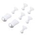 FOMIYES Splitter 8pcs Silicone Toe Separator Stretcher Bunion Relief Protector Pads for Hallux Valgus with Pearl Shape