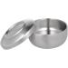 Minkissy Metal Holder Set - 2 Cream-Colored Care Lids Bowls for Hairdressers | Polished Gift for Men | Perfect for Razors - 11x11x6.5cm - Buy Online on GoSupps.com
