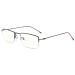RXBFD Smart Zoom Reading Glasses Multifocal Diopter Progressive Lentes Men/Women Half Rimmed Readers +1.0 Black
