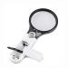 Glass with 3 LED Lights Hand-held 3X 45X Lens high Definition Illumination Magnifier Good Times