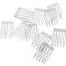 PULABO 20 pieces/piece 5 teeth diy metal wire hair clip bridal wedding veil comb Durable - Buy Online on GoSupps.com