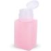 Portable Refillable Pump Dispenser Bottle Nail Art Polish Makeup Remover Lotion Container Alcohol Pump Dispenser Bottle for Nail Polish Remover Glass Push Down Makeup Liquid Square Pink - Buy Online on GoSupps.com