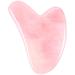 Kawaii Gua Sha Facial Tools Stone - Guasha Massage Tool for Face Natural Stone Jade Roller -Scraping Face Skin Sore Neck , Hands and Feet Promote , Cute Used for Eyes Rose Quartz Stuff
