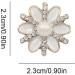 CLSSLVVBN 2 Pieces Hairpin Elegant Headdress Shiny Rhinestones Delicate Pearl Flower Buckle Hair Accessories for Wedding Pearl Snowflake - Buy Online on GoSupps.com