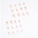 Kamize Square Bling Gradient Pink Fake Nails - 24PCS Full Cover Acrylic False Nails for Women - Buy Online on GoSupps.com