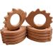 Wendysun 2pcs Cartoon Hedgehog & Beech Teether Set for Baby Teething - Natural Wood DIY Pendant Toy - Buy Online on GoSupps.com