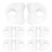 Toe Separators Prevent Slip Washable Relieve Pain Bunion Corrector White Reduce Calluses for Overlapping Toes