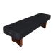 GSE 9'/12'/14'/16' Heavy-Duty Leatherette Shuffleboard Table Cover for Shuffleboard Table Accessories(Black/Brown) Black-9ft
