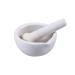 60MM Porcelain and Pestle with Pour Spout Ceramic Pill Crusher Set