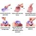 Premium Small Hot Water Bottle with Knitting Cover - Classic Striped 2000ml for Pain Relief & Hot Cold Therapy - Warm Pink - Buy Online on GoSupps.com