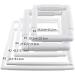 Universal Plastic Embroidery Frame - 27.9x27.9cm - for Quilting, Needlepoint, Silk-Painting - Buy Online on GoSupps.com