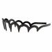 Pulabo Unisex Wave-Shaped Headband - Black Spring Wavy Metal Hair Band with Long Teeth | Premium Sports Headgear Accessories - Buy Online on GoSupps.com