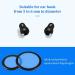 Adult & Pediatric Stethoscope Replacement Parts - 2 Sets Diaphragm & Ear Tips Accessories (Black) - Buy Online on GoSupps.com