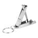 VGEBY Keyring Nail Clipper 2 in 1 Stainless Steel Nail Cutter Keyring Manicure Trimmer