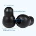 Adult & Pediatric Stethoscope Replacement Parts - 2 Sets Diaphragm & Ear Tips Accessories (Black) - Buy Online on GoSupps.com