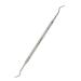 Anself Toenail Ingrowing Cleaner Double-ended Ingrown Toenails Lifter File Podiatry Stainless Steel Nail Care Chiropody Tool Silver