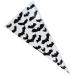 VDL Pack of 25 Halloween Sweet Cones 17x33cm Bat Themed Clear Treat Bags with Twist Ties - Buy Online on GoSupps.com