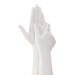 BAMFY Household Nitrile Disposable Gloves 30 Pairs Watertight Dishwashing Gloves Kitchen Cleaning Gloves for Dishes Clean Gardening Washing Up Gloves (Color : White Size : Large)