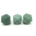 Natural Crystal Rough 1pc Natural Green Crystals Stone Carved Polyhedron Shaped Smooth Stone Crystals Room Decoration Can be Used for Home Office Decoration