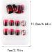 dijiusidy False Nail Perfect Matching Simple to Wear Fingernail Full Coverage Press Type Strong Viscosity Adjustable Paster Type 21 F741 Type 21 F741 - Buy Online on GoSupps.com