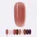 7.3ml Pink Gel Nail Varnish Top Coat Transparent Jelly Gel Gel Nail Polish Soak Off UV Gel Phototherapy Gel - (Color: 1)