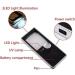 Magnifying Glasses Vision aids Ultra-Thin Portable with 5LED banknote Pocket Magnifying Glass Resin Optical Lens Stationery Office Supplies 1PCS Journey - Buy Online on GoSupps.com