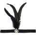 xbiez Rhinestone&Feather Headband for Women Elastic 1920s Headband Carnival Wedding Party Bride Photography Hair Accessories 1921 Blue Pendant - Buy Online on GoSupps.com