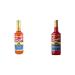 Torani Peach Flavor Syrup 750ml & C-34016 Syrup Strawberry 750 Milliliter (Pack of 1) Syrup + Syrup 750 ml (Pack of 1)