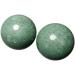 Baoding balls massage ball set baoding balls hand-powered training balls Chinese health exercise stress balls natural jade baoding-stress exercise balls fiber therapy massage (color: C) (color