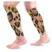 visesunny Leopard Print Calf Compression Sleeves Leg Compression Socks for Calves Running Men Women Youth Best for Shin Splint Muscle Pain (1 Pair)