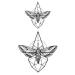 SanerLian Butterfly Temporary Tattoo Sticker Set - 12 pcs, Body Art for Women/Girls, Chest/Back/Arm Fake Tattoo, Moth Insect Design 10.5X6cm - Buy Online on GoSupps.com