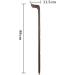 Wooden Walking Sticks Cane Elderly Crutches Solid Wood Walking Stick Anti-Skid Walker Bend 7" Handle Length 88 Cm Can Be Truncated As Needed Mobility Aid for Elderly Senior powerfully - Buy Online on GoSupps.com