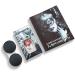 Funnylens Sharingan Contact Lenses - Sasuke's Mangekyou Red Black Anime Lenses - Soft No Strength - 12-Month Supply + Free Case - Perfect for Halloween Carnival - Buy Online on GoSupps.com