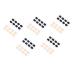 Combine 20 leaves sponge noses upholstery anti-nose pads glasses nasal pads glasses nasal pads nasal pads for glasses glasses nasal cushion glass pads Eva sponge repair set glass sorted color 1x0.8x0.1cm