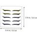 Angoily 6pcs Eyeliner Stickers Self- Cosmetics Korean Eyelid Tape Double Eyelid Tapes Flash Beauty Products 9x9cm Assorted Color - Buy Online on GoSupps.com