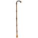 Wooden Crutch Handmade Bamboo Wood Qiong Bamboo Non-Slip for Hiking Outdoor Elderly Walks Beautiful Scenery Bathing in Sunlight 35.4inches