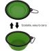 MOACC 2-Piece Foldable Silicone Dog Bowl - Travel Bowl for Dogs & Cats - Safe Water & Feed Bowl with Mountain Staligs Buckle (1000ml Purple & Green) - Buy Online on GoSupps.com