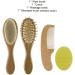 Baby Hair Brushes Comb Set Goat Bristles Bath Brush Shower Scalp r Tool 4 Pieces Practical - Buy Online on GoSupps.com