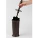 mDesign Hyde Collection Toilet Bowl Brush and Holder - Modern Bronze Bathroom Scrubber for Deep Cleaning - Space Saving Design - Buy Online on GoSupps.com