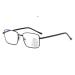 Rapping glasses reading glasses black multifocal glasses men women metal frame anti-blue light reading aid +1.0 +1.5 +2.0 +2.5 Diopttries sealing strength diopttria 2.0 x