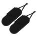 FOMIYES 2pcs Black Hanging Storage Pouch Hair Rollers Travel Storage Bag