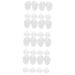 FOMIYES 16 Pairs Clip Toe Pad Clear Toe Protectors Sandal Inserts Insoles for High Heels Thong Sandal Toe Pads Sandal Toe Cushion Forefoot Cushion Pinch Toes Toe Cover