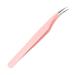 Buy Independent Pink Stainless Steel Curved Tweezers for Eyelash Extensions - Professional Striped Dolphin Form LW-HT | International Shipping Available - Buy Online on GoSupps.com