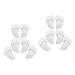 GLEAVI 6 Pairs Metatarsal of Foot Insoles Half Insoles Half Shoe Pads Clear Jel Half Foot Cushions Clear Pumps Anti Slip Foot Pads Shoe Grips Shoe Inserts Forefoot Cushion Heel