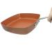 LAKEINX Pan Square Pan with Ceramic Frying Pan Oven Dishwasher Chef Square Fry Pan