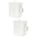 Didiseaon 2pcs Box Refillable Containers Laundry Holder Condensate Beads Bucket Dispenser Iron White 1 count (Pack of 1) Whitex2pcs
